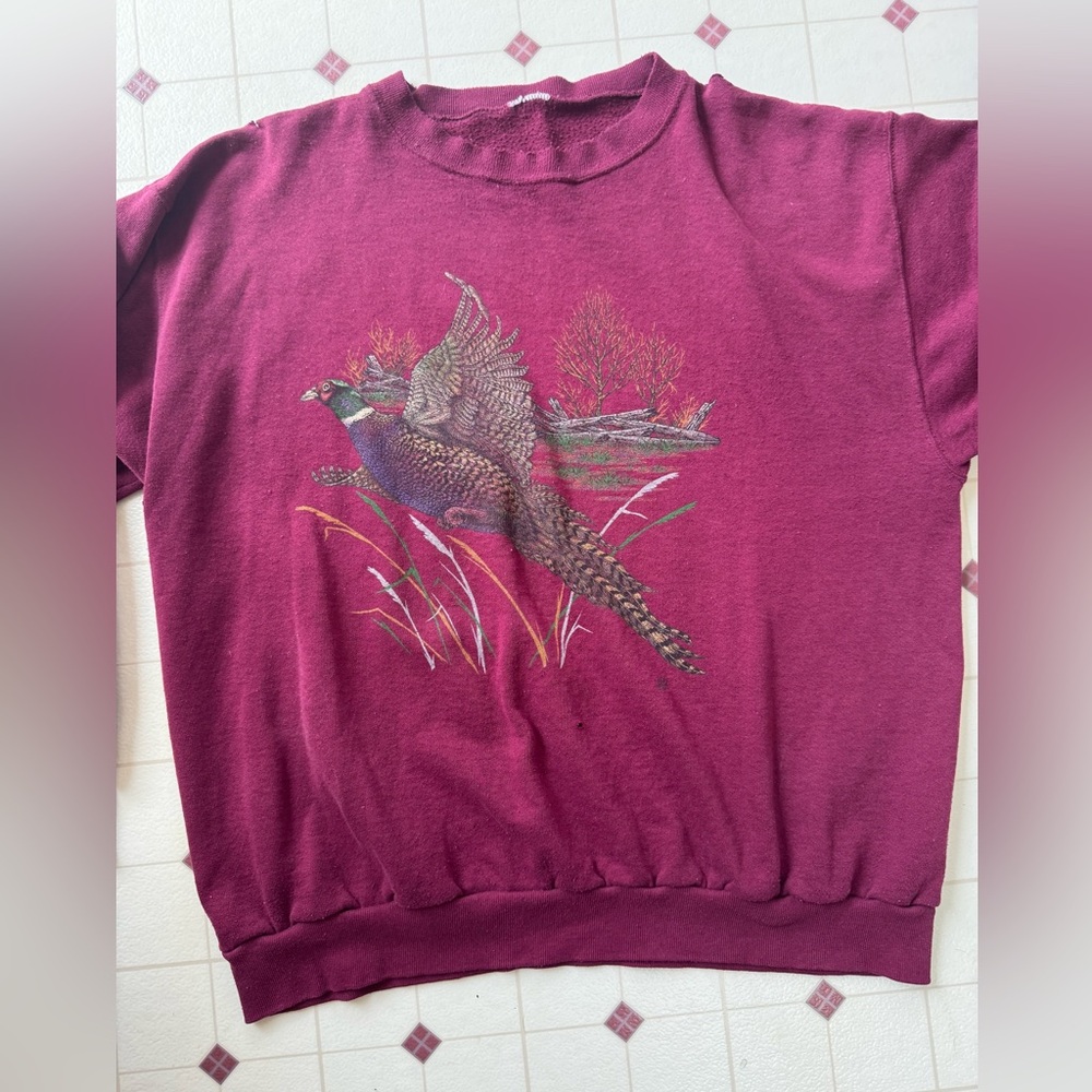 Vintage Pheasant Hunting sweatshirt SUPER SOFT worn in. Size large.